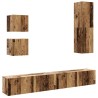 Ensemble de meuble TV mural 5 pcs vieux bois bois d'ingénierie 