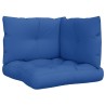 Coussins de palette lot de 3 bleu royal tissu 