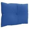 Coussins de palette lot de 3 bleu royal tissu 