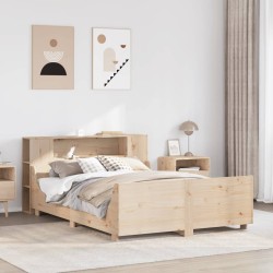 Cadre de lit sans matelas 120x190 cm bois de pin massif 
