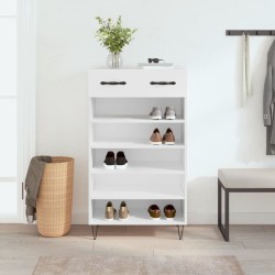 Armoire à chaussures blanc 60x35x105 cm bois d'ingénierie 