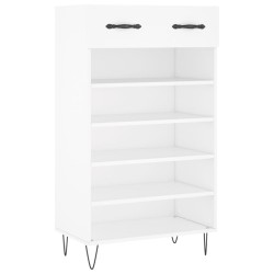 Armoire à chaussures blanc 60x35x105 cm bois d'ingénierie 
