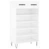 Armoire à chaussures blanc 60x35x105 cm bois d'ingénierie 