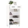Armoire à chaussures blanc 60x35x105 cm bois d'ingénierie 