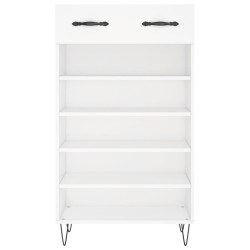 Armoire à chaussures blanc 60x35x105 cm bois d'ingénierie 