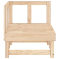 Canapé d'angle de jardin bois de pin massif 
