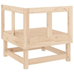 Canapé d'angle de jardin bois de pin massif 