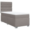 Sommier à lattes de lit avec matelas Taupe 90x190 cm Tissu 
