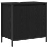 Meuble vasque de salle de bain noir 60x34,5x60 cm 