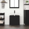 Meuble vasque de salle de bain noir 60x34,5x60 cm 