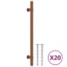Poignées d'armoire 20 pcs bronze 192 mm acier inoxydable 