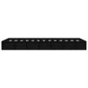 Cadre de lit sans matelas noir 135x190 cm bois massif 