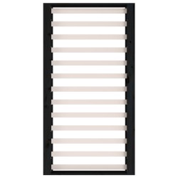 Cadre de lit sans matelas noir 135x190 cm bois massif 