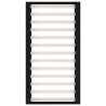Cadre de lit sans matelas noir 135x190 cm bois massif 