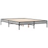 Cadre de lit sans matelas sonoma gris 120x190 cm 