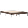 Cadre de lit sans matelas chêne marron 120x190 cm 