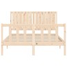 Cadre de lit sans matelas 140x200 cm bois massif de pin 