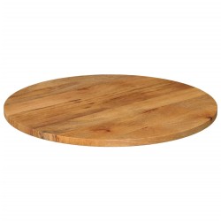 Dessus de table Ø 70x3,8 cm rond bois de manguier massif 