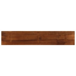 Dessus de table 140x20x3,8cm rectangulaire bois massif récupéré 