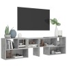Meuble TV Gris béton 149x30x52 cm Bois d'ingénierie 
