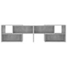 Meuble TV Gris béton 149x30x52 cm Bois d'ingénierie 