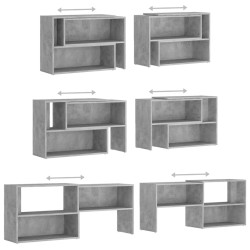 Meuble TV Gris béton 149x30x52 cm Bois d'ingénierie 