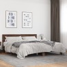 Cadre de lit sans matelas chêne marron 200x200 cm 