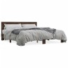 Cadre de lit sans matelas chêne marron 200x200 cm 