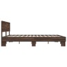 Cadre de lit sans matelas chêne marron 200x200 cm 