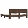 Cadre de lit sans matelas chêne marron 200x200 cm 