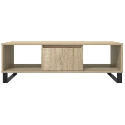 Table basse chêne sonoma 104x60x35 cm bois d'ingénierie 