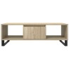 Table basse chêne sonoma 104x60x35 cm bois d'ingénierie 