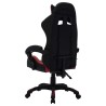 Fauteuil de jeux vidéo avec LED RVB Bordeaux et noir Similicuir 