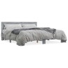 Cadre de lit sans matelas sonoma gris 200x200 cm 