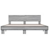 Cadre de lit sans matelas sonoma gris 200x200 cm 