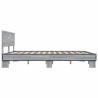 Cadre de lit sans matelas sonoma gris 200x200 cm 