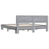 Cadre de lit sans matelas sonoma gris 200x200 cm 