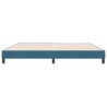 Cadre de lit sans matelas bleu foncé 180x220 cm velours 