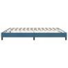 Cadre de lit sans matelas bleu foncé 180x220 cm velours 