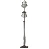Lampadaire avec 2 abat-jour Argenté E27 Fonte 