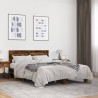 Cadre de lit sans matelas chêne fumé 140x200 cm 