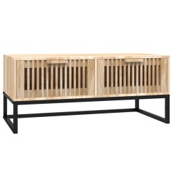 Table basse 80x40x35 cm Bois d'ingénierie et fer 