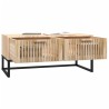 Table basse 80x40x35 cm Bois d'ingénierie et fer 