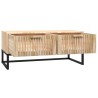 Table basse 80x40x35 cm Bois d'ingénierie et fer 