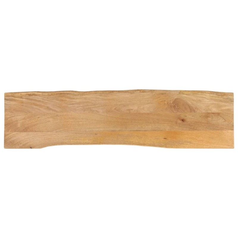 Dessus de table 160x40x2,5 cm bord vivant bois massif manguier 