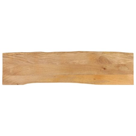 Dessus de table 160x40x2,5 cm bord vivant bois massif manguier 