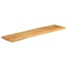 Dessus de table 160x40x2,5 cm bord vivant bois massif manguier 