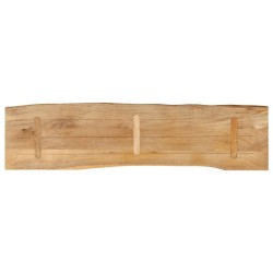 Dessus de table 160x40x2,5 cm bord vivant bois massif manguier 