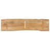 Dessus de table 160x40x2,5 cm bord vivant bois massif manguier 