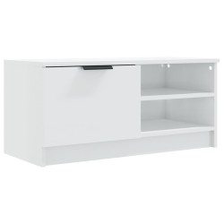 Meubles TV 2 pcs Blanc brillant 80x35x36,5 cm Bois d'ingénierie 